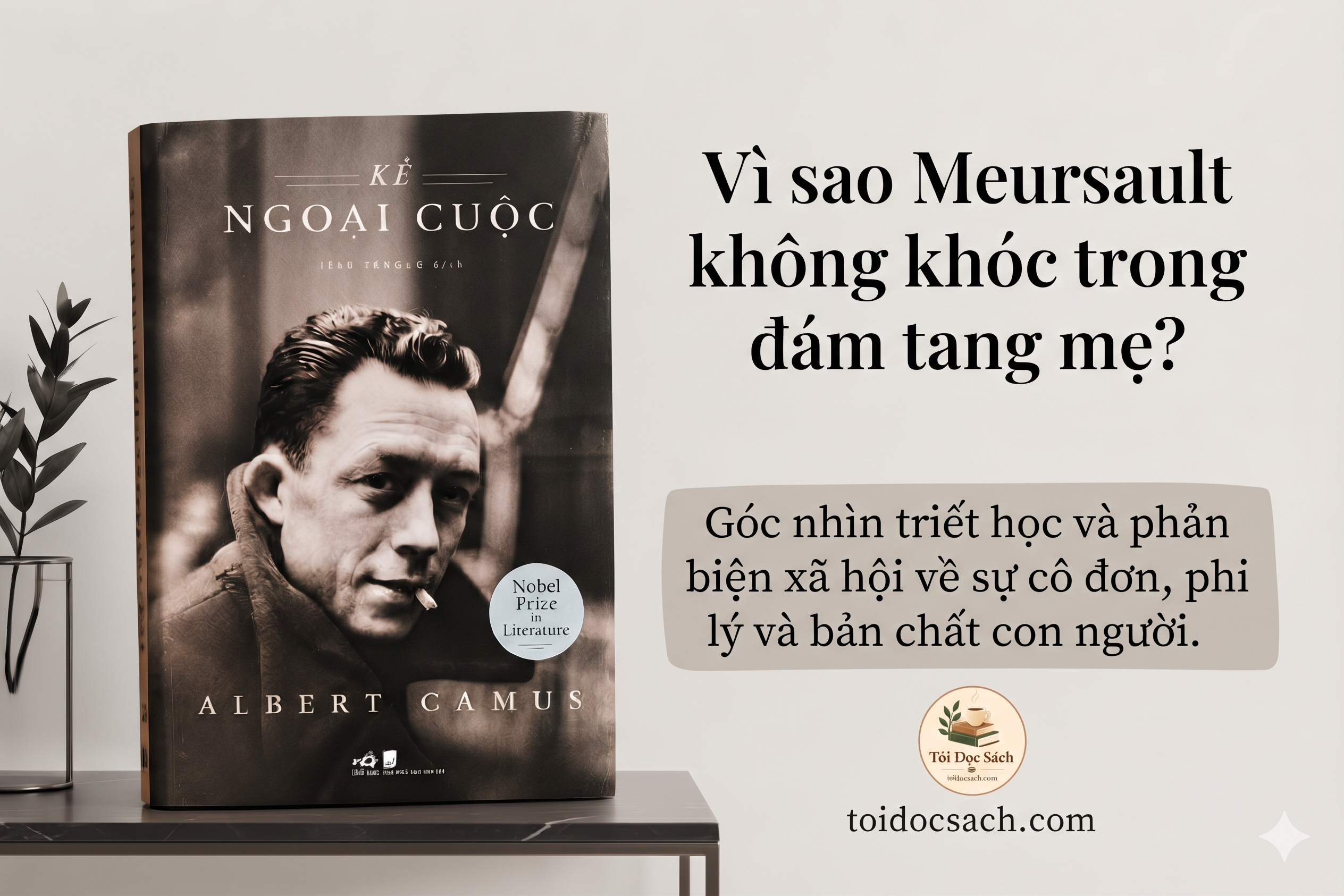 Vì sao Meursault không khóc trong đám tang mẹ? Góc nhìn từ Kẻ Ngoại Cuộc của Albert Camus